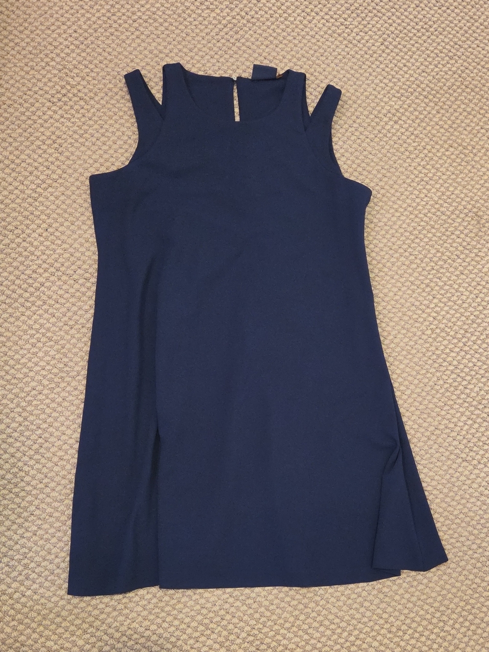 Just...Taylor Navy Double-Strap Mini Dress Sz 14